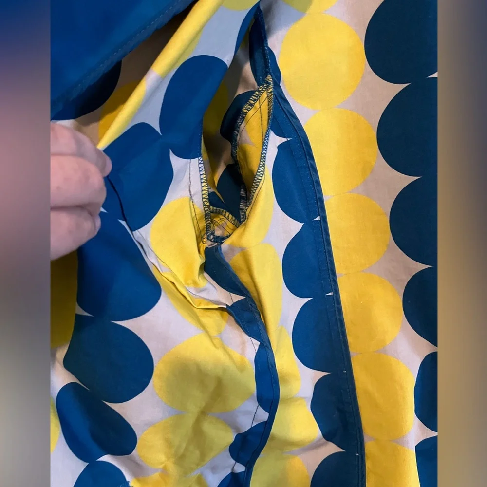 Old Navy Blue 3 Button 100% Cotton Classic Front Pockets Trench Coat XL Preppy - Picture 9 of 13